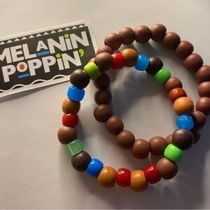 Melanin Poppin' Colorful Beaded Bracelets